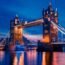 Famous Tower Bridge in the Evening London England